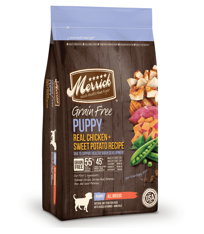 Merrick Grain Free Real Chicken + Sweet Potato Puppy Review