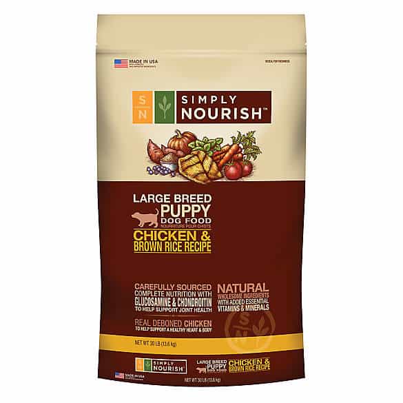 Simply Nourish Chicken And Brown Rice Large Breed Puppy Review