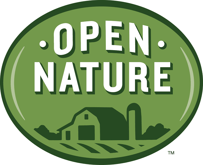 open nature salmon and chickpea dog food