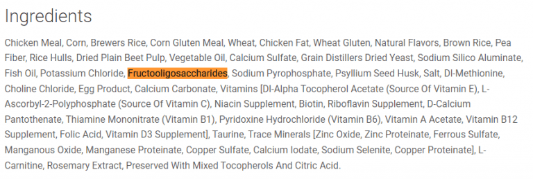 Fructooligosaccharides In Pet Food - Pet Food Reviewer